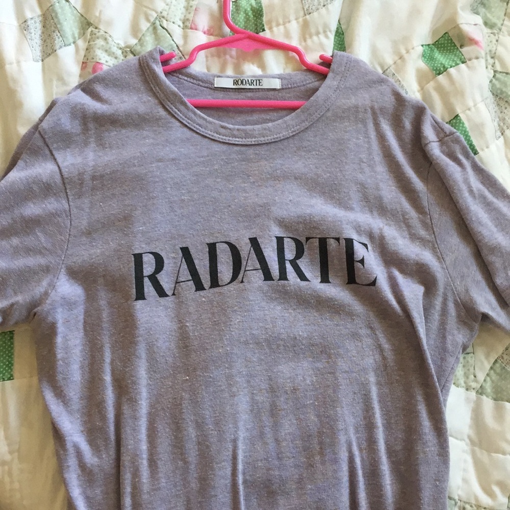 RODARTE Lavender Short Sleeve Tee